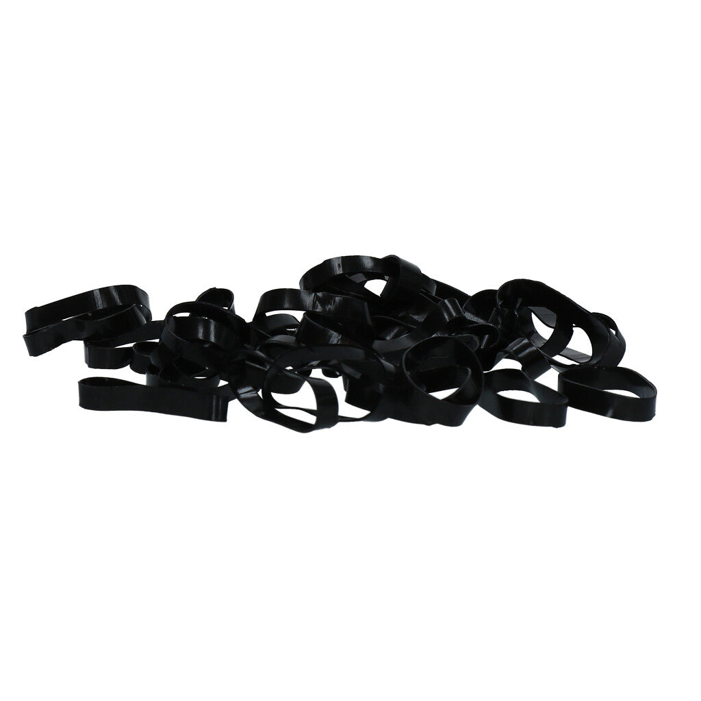 Excellent Brede elastiekjes Silicone Black