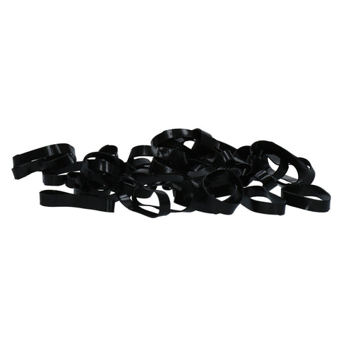 Excellent Brede elastiekjes Silicone Black