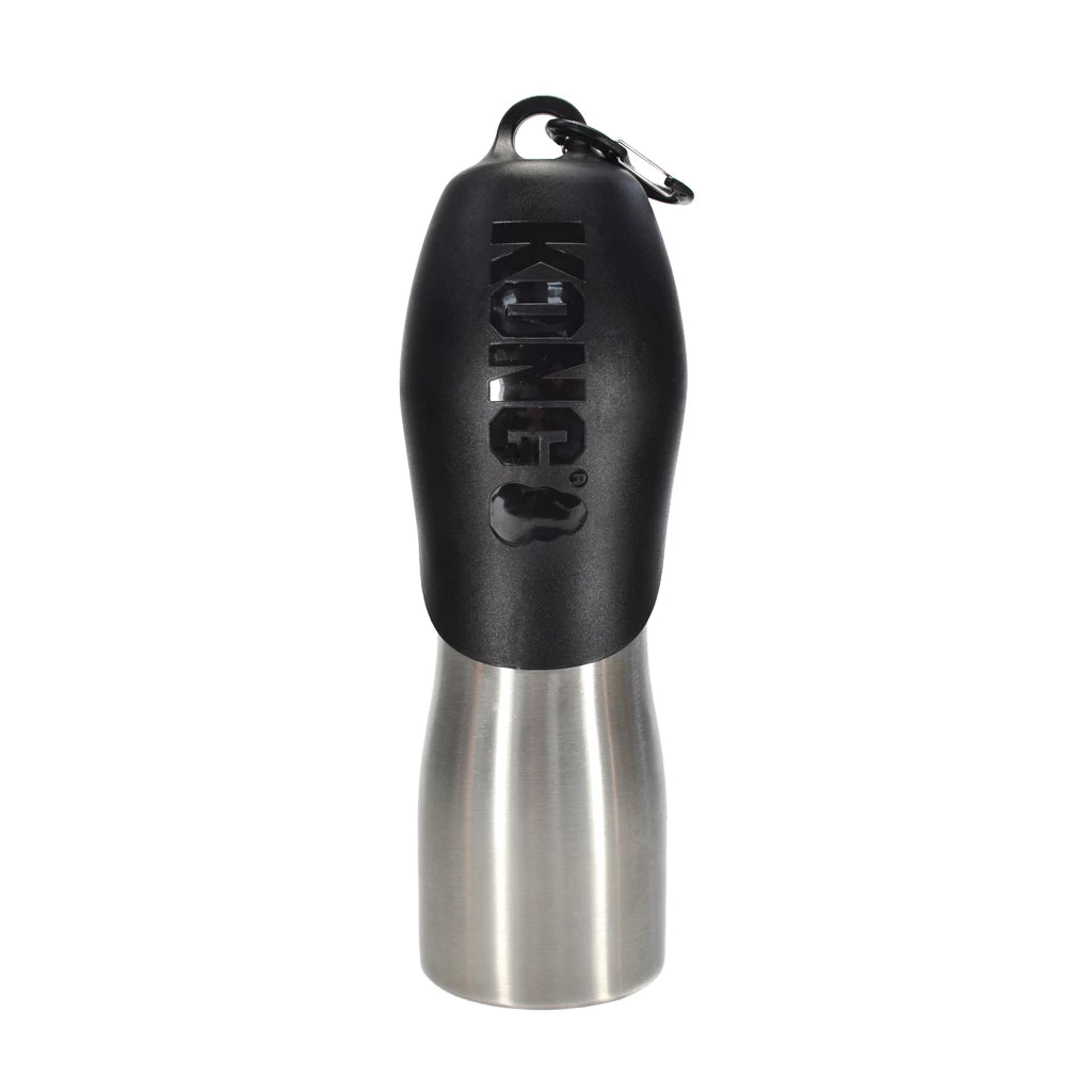 KONG H2O 740 ml rvs waterfles zwart