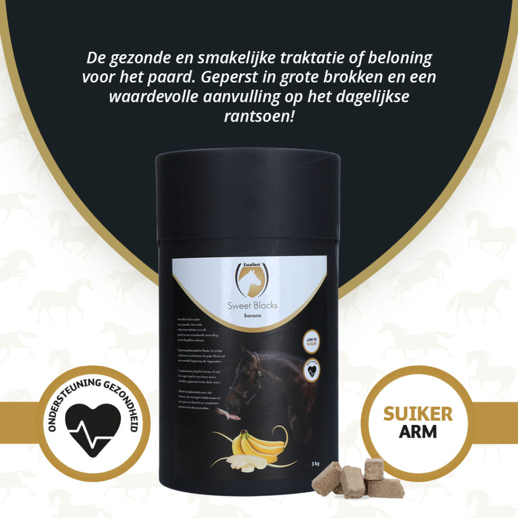 Excellent Horse Sweet Blocks Banana 3kg