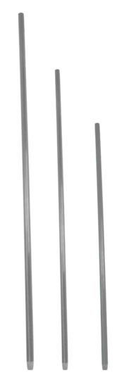 Paal fiber glass 120 cm grijs