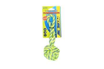 Pets80455 twisted chews floating rope monkey fist